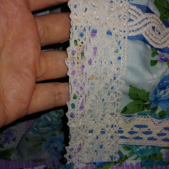 Gorgeous! Vintage Handmade Full Maxi Floral Apron - Picture 10 of 13